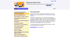 Desktop Screenshot of narendramodifacts.com