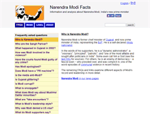 Tablet Screenshot of narendramodifacts.com